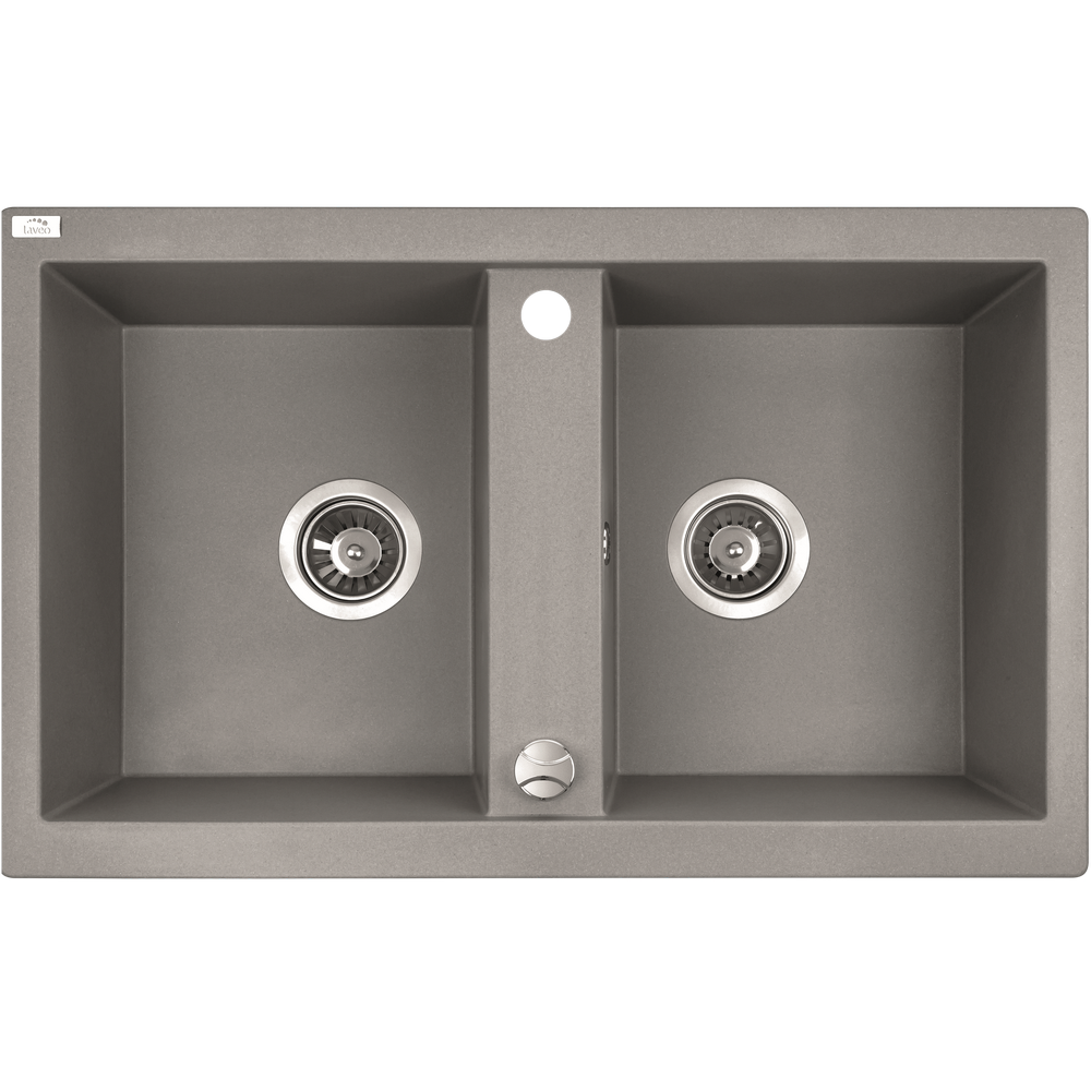 CHIUVETA GRANIT GRI SRB 520T(2C) 780X480X185 CU SIFON LAVEO (1/1) (100735)