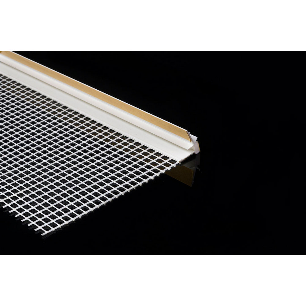 PROFIL PVC ALB CU PLASA PENTRU FERESTRE 2.5m (25buc) (1 tipla/1 tipla) (100774)