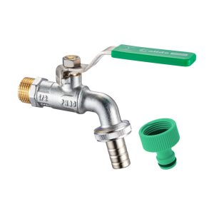 CALIDO-GARDEN - ROBINET DUBLU SERVICIU 3/4"x3/4"x20 + CONECTOR FURTUN QUICK, PN30 ARKA (1/10) (100926)