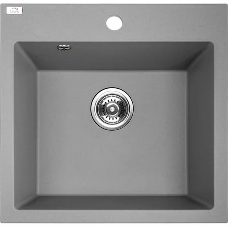 CHIUVETA GRANIT GRI SRA 510T(1C PATRATA) 490X490X215 CU SIFON LAVEO (1/1) (101321)