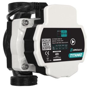 CIRCULA - POMPA RECIRCULARE TITANIO 25/60-130MM CU MUFA DE CONECTARE SI CABLU ARKA (1/8) (101352)