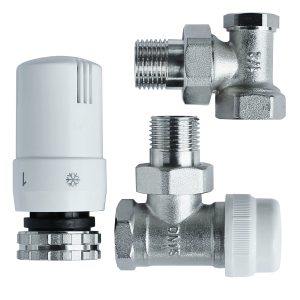 SET ROBINETI COLTAR RADIATOR CU CAP TERMOSTAT 1/2" 4M+ ARKA (1/30) (108921)