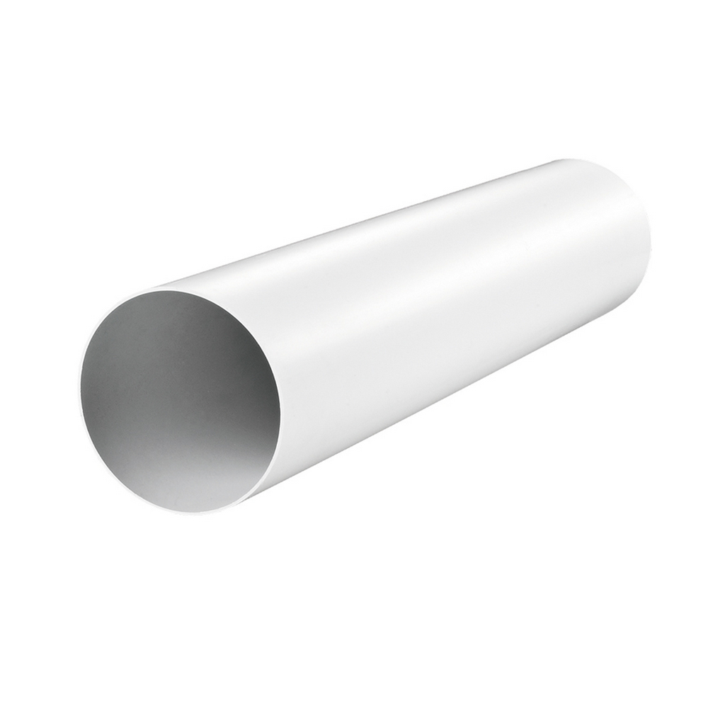 TUB VENTILATIE RIGID PVC 125mm, LUNGIME 1 M , ALB, VENTS (1/10) (112652)