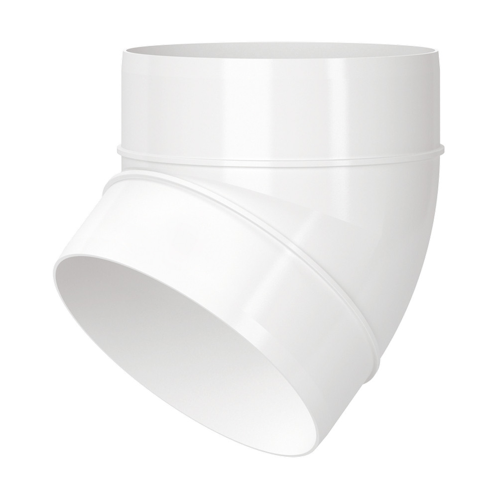 COT VENTILATIE PVC 125mm, 45 grade, ALB, VENTS (1/14) (112659)