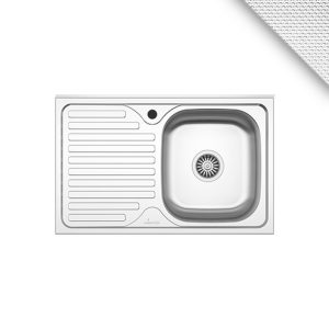CHIUVETA INOX 1101.MDL 80x50 1C1P DR.LN SANOBI (1/10) (21116)