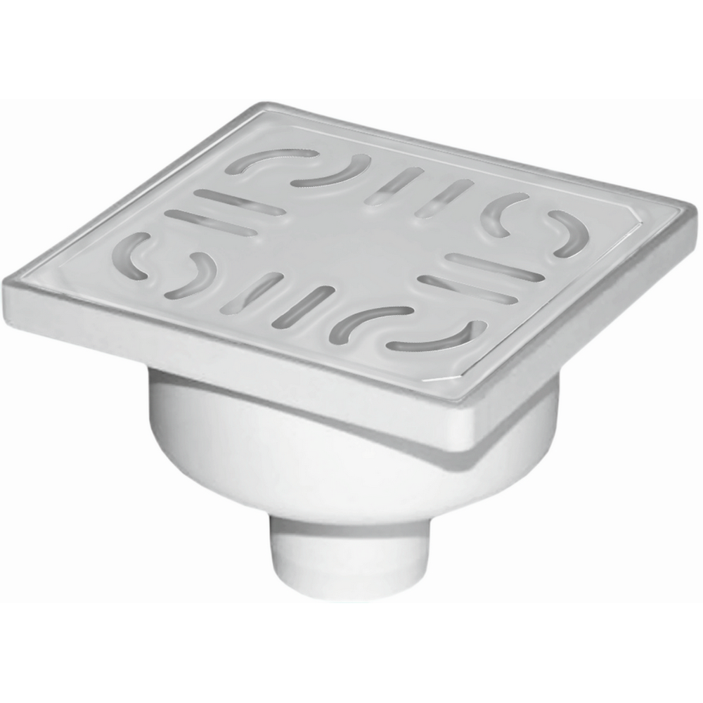SIFON PARDOSEALA VERTICAL INOX Ø50 (150x150mm) (VL) MASTERDYNE (1/5) (24452)