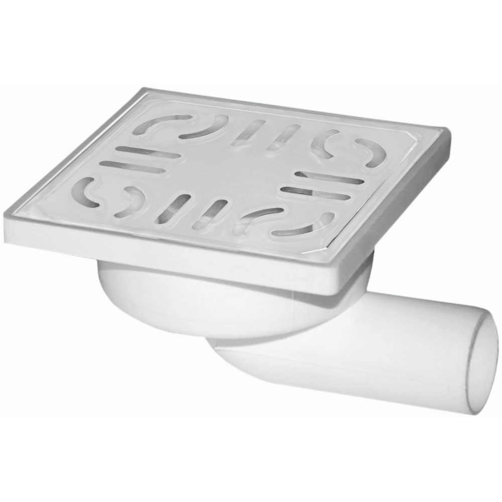SIFON PARDOSEALA LATERAL INOX Ø32 (100x100mm) (LJ) MASTERDYNE (1/1) (24453)