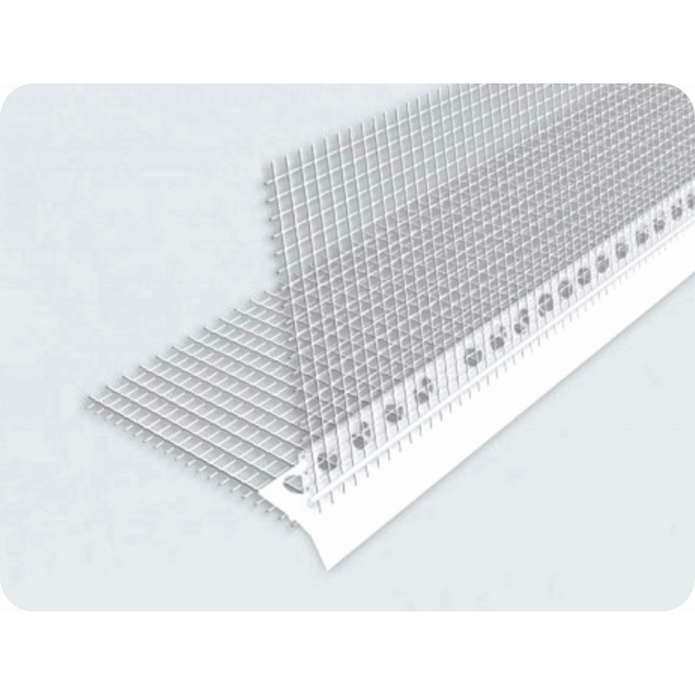 COLTAR PVC CU PICURATOR CU PLASA-10cm 2,5m (25buc) (1 tipla/1 tipla) (29411)