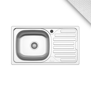 CHIUVETA INOX 2101.BSL 760x435 1C1P ST.LN SANOBI (1/10) (36916)