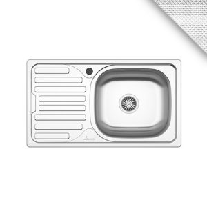 CHIUVETA INOX 2101.BDL 760x435 1C1P DR.LN SANOBI (1/10) (36918)