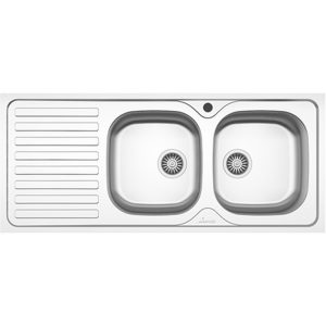 CHIUVETA INOX 2401.B2DM 116x50 2C1P DR. SANOBI (1/5) (37138)