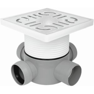 SIFON PARDOSEALA CU INALTATOR INOX 100 1E Ø50-3I Ø40 ( LV) MASTERDYNE (1/1) (49049)