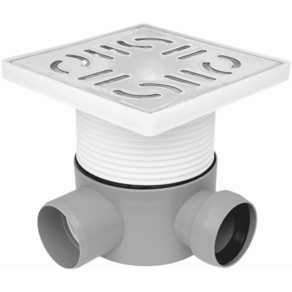 SIFON PARDOSEALA CU INALTATOR INOX 100 1E Ø50-1I Ø50 90 DR. ( LQ) MASTERDYNE (1/1) (49054)