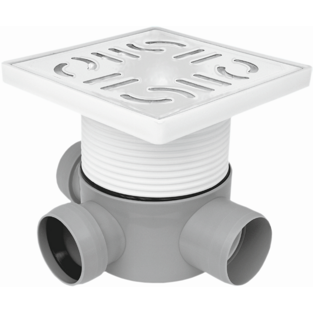 SIFON PARDOSEALA CU INALTATOR INOX 100 1E Ø50-2I Ø50 90 STG. ( LU) MASTERDYNE (1/1) (49065)