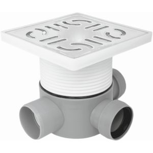 SIFON PARDOSEALA CU INALTATOR INOX 100 1E Ø50-2I Ø50 90 DR. ( LY) MASTERDYNE (1/1) (49067)