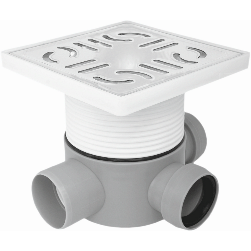 SIFON PARDOSEALA CU INALTATOR INOX 100 1E Ø50-2I Ø50 90 DR. ( LY) MASTERDYNE (1/1) (49067)