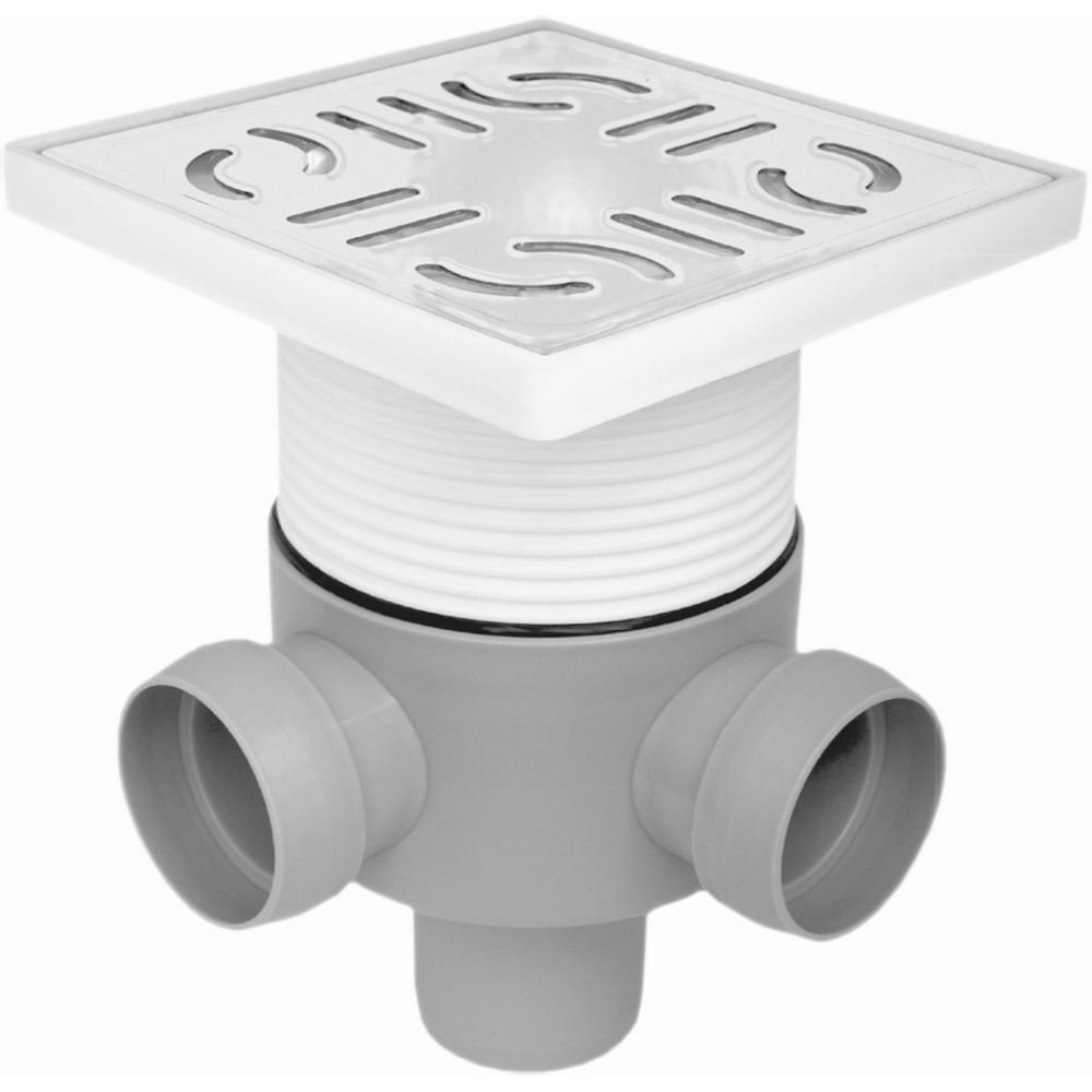 SIFON PARDOSEALA CU INALTATOR INOX 100 1E VERT. Ø50-2I Ø40 90 (VO) MASTERDYNE (1/1) (49078)
