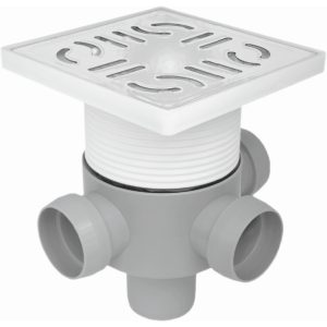 SIFON PARDOSEALA CU INALTATOR INOX 100 1E VERT. Ø50-3I Ø40 ( VQ) MASTERDYNE (1/1) (49085)