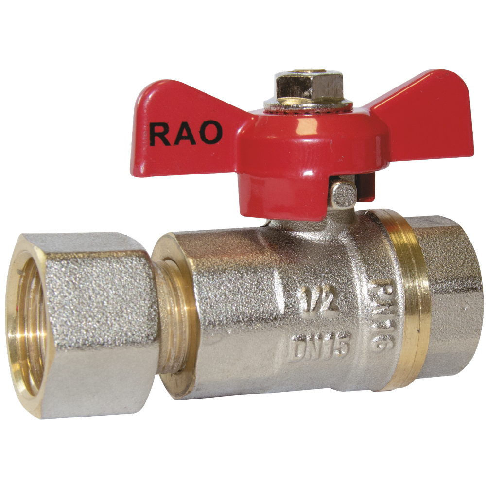 ROBINET APA SFERA CU FLUTURE SI SEMIOLANDEZ PN16 FI-FI 1/2"(RAFO16FI1/2) (1/25)RAODYNE (60983)