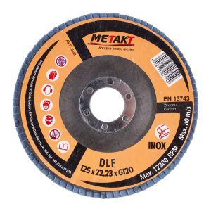 DISC LAMELAR FRONTAL DLF 125x22 P120 METAKT (52D)(10/10) (64318)