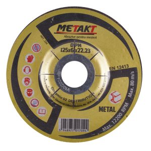 DISC POLIZARE METAL DPM 125x6 METAKT (224)(10/100) (64680)