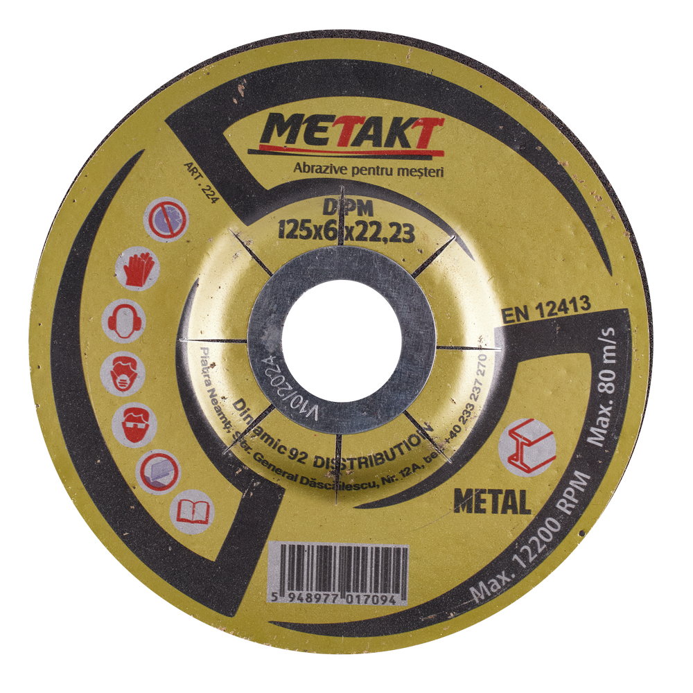 DISC POLIZARE METAL DPM 125x6 METAKT (224)(10/100) (64680)