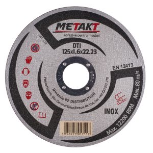 DISC TAIERE INOX DTI 125x1,6x22 METAKT (122)(10/100) (64694)