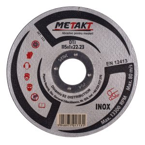 DISC TAIERE INOX DTI 115x1x22 METAKT (111)(10/100) (64696)