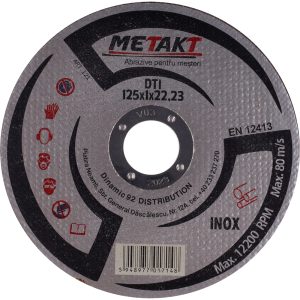 DISC TAIERE INOX DTI 125x1x22 METAKT (121)(10/100) (64697)