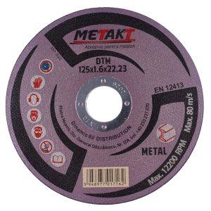 DISC TAIERE METAL DTM 125x1,6x22 METAKT (622)(10/100) (64699)