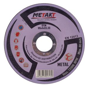 DISC TAIERE METAL DTM 115x1x22 METAKT (611)(10/100) (64700)