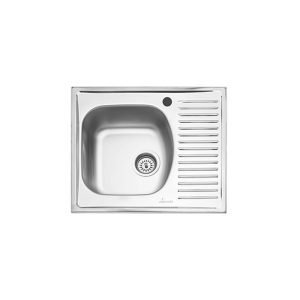 CHIUVETA INOX 2601.B1/2SM 580x510 1C1/2P ST. SANOBI (1/10) (70579)
