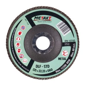 DISC LAMELAR FRONTAL STANDARD DLF-STD 125x22 P60 METAKT (31B)(10/10) (71518)
