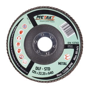 DISC LAMELAR FRONTAL STANDARD DLF-STD 125x22 P40 METAKT (31A)(10/10) (71520)