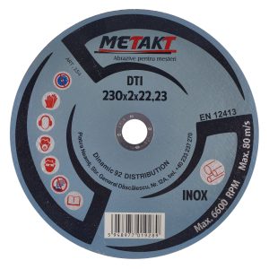 DISC TAIERE INOX DTI 230x2x22 METAKT (154)(1/10) (71530)