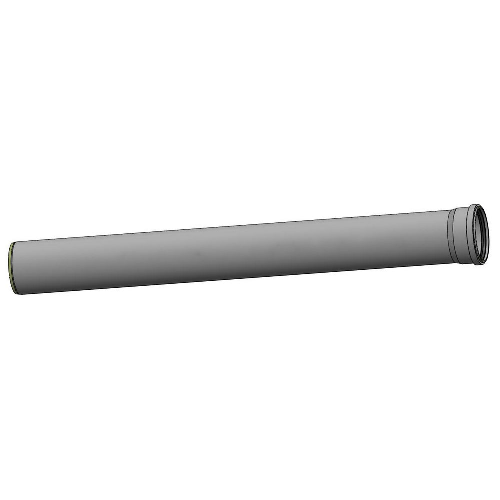 TEAVA PVC U 110x2.0- GRI INEL-L0.5M (243) (74307)