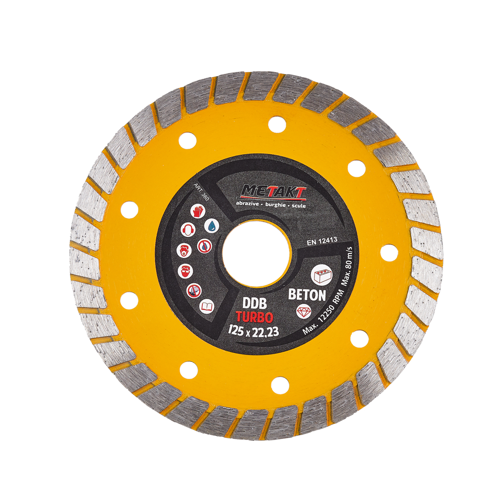 DISC DIAM. BETON DDB TURBO 125x22 METAKT (360)(1/50) (90225)