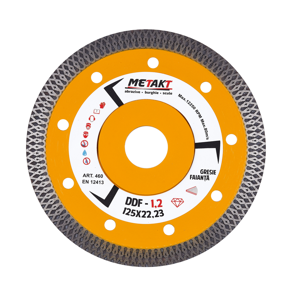 DISC DIAM. GRESIE/FAIANTA DDF-1.2 125x22 METAKT (460)(1/50) (90226)