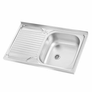 CHIUVETA INOX Q-MDM 80x50 1C1P DR. SANQ (1/10) (96112)