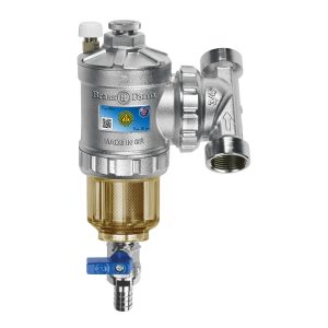 FILTRU CICLONIC ANTI-MAGNETITA SI NAMOL TRANSPARENT (10500 GAUSS) 3/4" FI BRASS FORM (1/4) (96274)