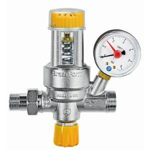 ROBINET AUTOMAT UMPLERE INSTALATII DE INCALZIRE 5.5 BAR CU MANOMETRU BRASS FORM (1/10) (96303)