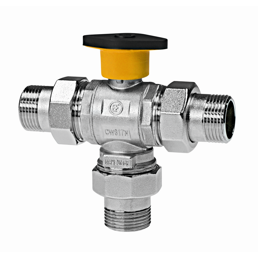 VANA CU 3 CAI CU OLANDEZI 1" FE BRASS FORM (1/10) (96789)