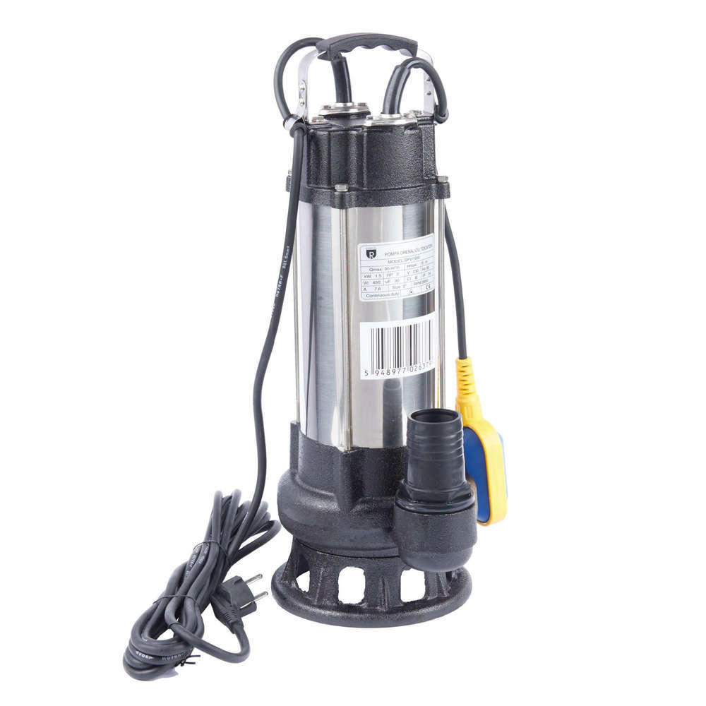 POMPA DRENAJ CU TOCATOR V1500DF CU PLUTITOR SI 6M CABLU, 1.5KW RAODYNE (TV 30.00) (1/1) (98283)