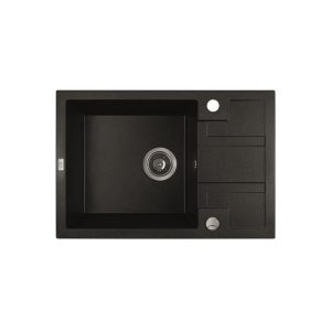 CHIUVETA GRANIT NEAGRA SRB 713T(1C 1/2P) 650X440X215 CU SIFON LAVEO (1/1) (99734)
