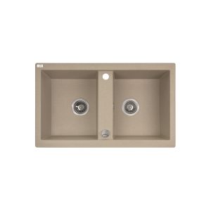 CHIUVETA GRANIT BEJ SRB 420T(2C) 780X480X185 CU SIFON LAVEO (1/1) (99737)