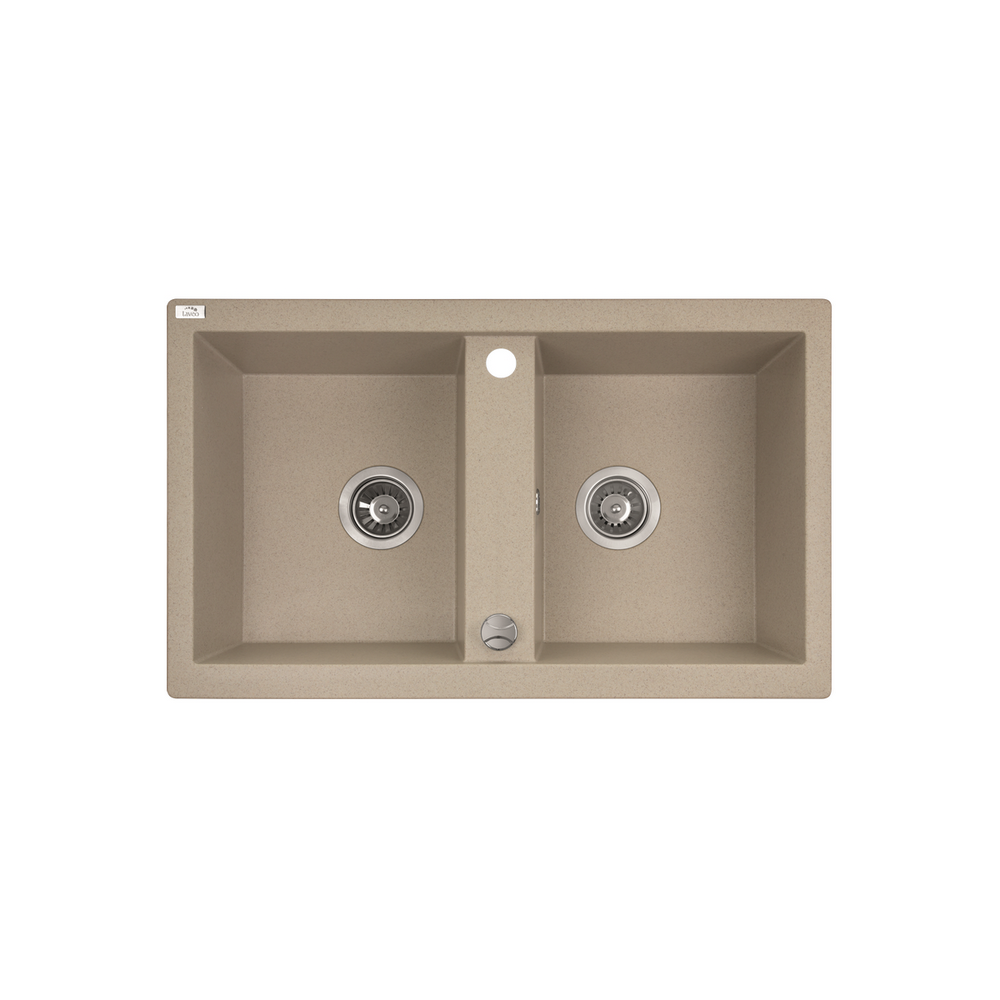 CHIUVETA GRANIT BEJ SRB 420T(2C) 780X480X185 CU SIFON LAVEO (1/1) (99737)