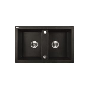 CHIUVETA GRANIT NEAGRA SRB 720T(2C) 780X480X185 CU SIFON LAVEO (1/1) (99738)