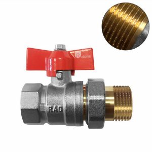 ROBINET APA SFERA CU FLUTURE SI OLANDEZ PN25 FI-FE 1" RAODYNE (1/4) (114101)