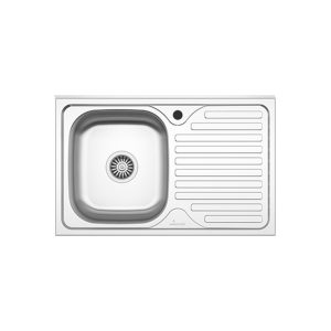 CHIUVETA INOX 1001.MSM 80x50 1C1P ST. SANOBI (1/10) (21114)